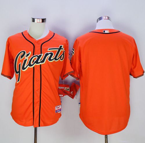 Giants Blank Orange Cool Base Stitched MLB Jersey - Click Image to Close